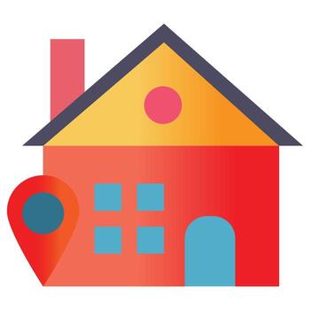 ubicación de inicio que puede editar o modificar fácilmente vector