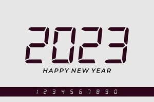 Happy New Year 2023 design vector