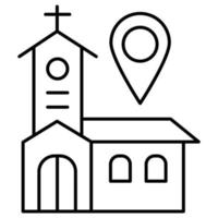 Church Location which can easily edit or modify vector