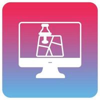 mapa de navegación que puede editar o modificar fácilmente vector