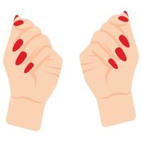 manicura que puede editar o modificar fácilmente vector