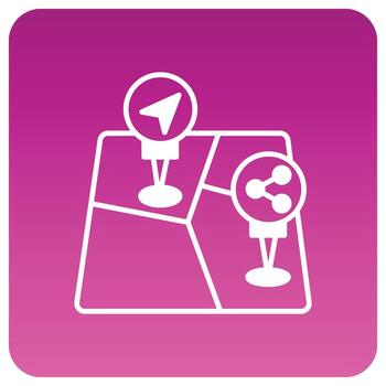 mapa de navegación que puede editar o modificar fácilmente vector