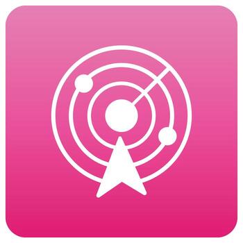 icono de radar que puede editar o modificar fácilmente vector