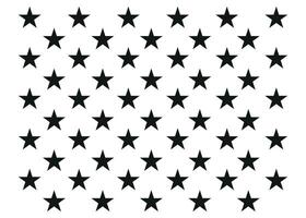 cincuenta estrellas de la bandera de estados unidos. vector sobre fondo blanco. símbolo americano. aislado sobre fondo blanco.