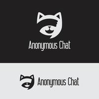 Anonymous chat logo vector