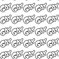 seamless pattern of text gay vector
