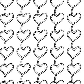 seamless pattern fo heart shape background vector