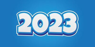 año nuevo 2023, con concepto divertido vector