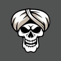 Skull sorban mascot design vector