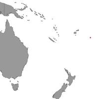 Tonga on world map. Vector illustration.