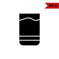 illustration of drink line icon vector