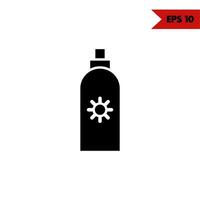 illustration of skincare glyph icon vector