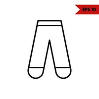 illustration of clothes line icon vector