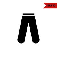 illustration of clothes glyph icon vector