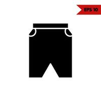 illustration of clothes glyph icon vector