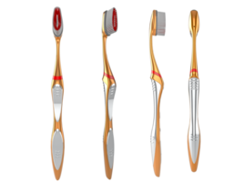 escova de dentes 3d isolada em fundo transparente png