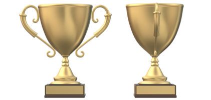 Trophy - Prize 3d Render on transparent background png