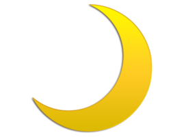 Moon icon on transparent background png