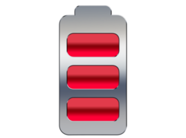 Battery Charging icon on transparent background png