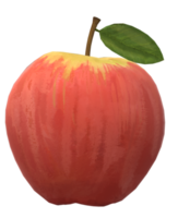 pomme - fruit rendu 3d sur fond transparent png