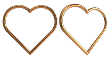 Hearts realistic decoration Transparent PNG