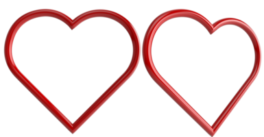 Hearts realistic decoration Transparent PNG