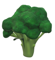brócoli - fruta 3d render sobre fondo transparente