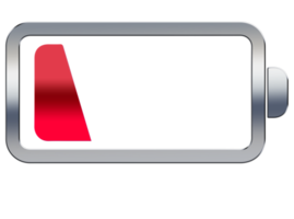 Battery Charging icon on transparent background png