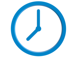 Timer-Symbol auf transparentem Hintergrund. png