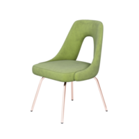 Silla verde moderna de muebles 3d aislada png