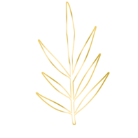 feuille d'or png