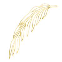 ilustração de folha de ouro png
