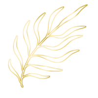 Gold Leaf Illustration png