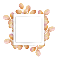 blatt aquarellrahmen png