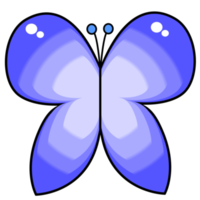 blue butterfly cute png