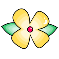 yellow flower design png