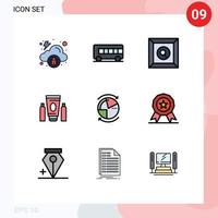 9 Creative Icons Modern Signs and Symbols of network database product data medical Editable Vector Design Elements