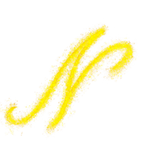 Gold Glitter Alphabet N png