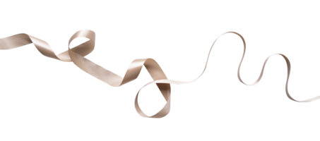 Abstract curl ribbon isolated for frame design png