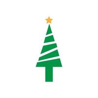 Chrismast tree icon minimalism vector