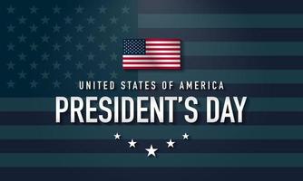 President's Day Background Design. Vector Illustration.