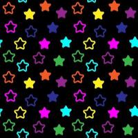 patrón sin costuras ikat. brillo gráfico estrellas patrones textiles. tela de líneas geométricas de colores reflectantes para crear hermosos interiores o prendas de vestir. industria de la moda. estilo moderno retro antiguo. vector