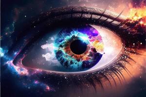 Galaxy in the Eye vector