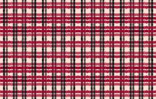 Scottish tartan plaid fabric ikat patterns. Red black color design. Geometric vintage retro style. Ethnic fabric ikat seamless pattern. Minimal folk ikat print vector for backdrop clothing textile.