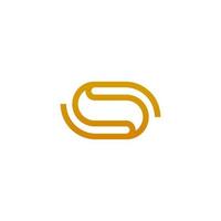 Elegant and luxury letter S or SS infinity logo design vector