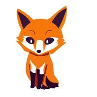 Cartoon Red Fox Illustration vector