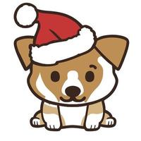 Cute Holiday Puppy Illustration vector