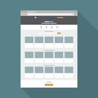 Browser in flat style. Vector illustration