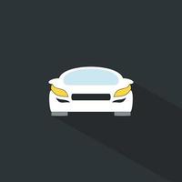 Three cars on a grey background. A vector illustration