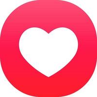 icono de emoji de corazón rojo de amor vector